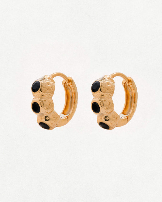 Tephra Huggie Earrings