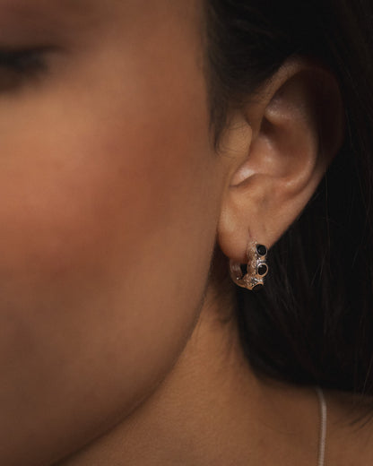 Tephra Huggie Earrings